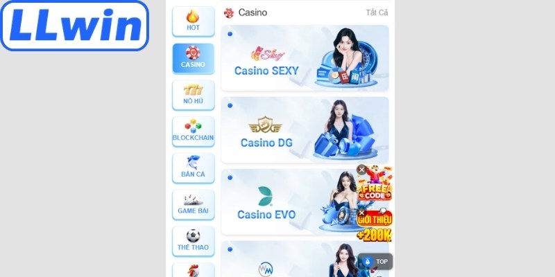 Hợp tác cùng nhiều nhà cung cấp game casino hàng đầu
