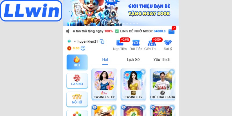 Giới thiệu LLwin - Thương hiệu giải trí trực tuyến hàng đầu
