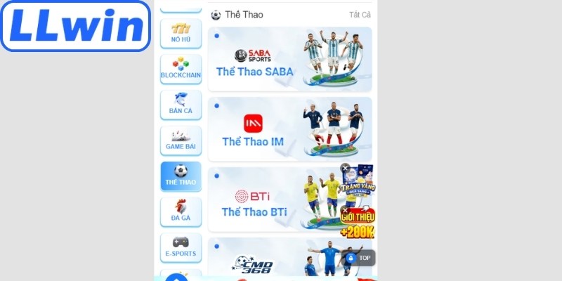 Nhà phát triển hợp tác thể thao LLwin